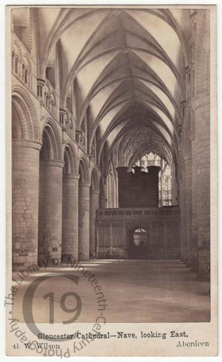 The nave of Gloucester Cathedral