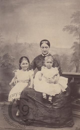 Mrs Mary Ward Bateman-Hanbury and daughters