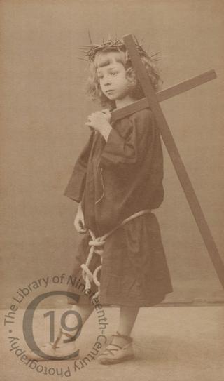 Child dressed as Jesus