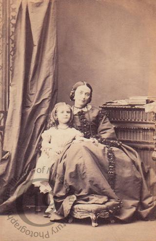 Mrs Ernst Benzon and daughter