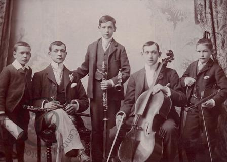 Five young musicians