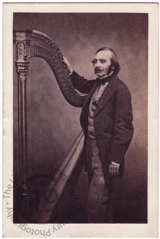 Charles Oberthür and his harp