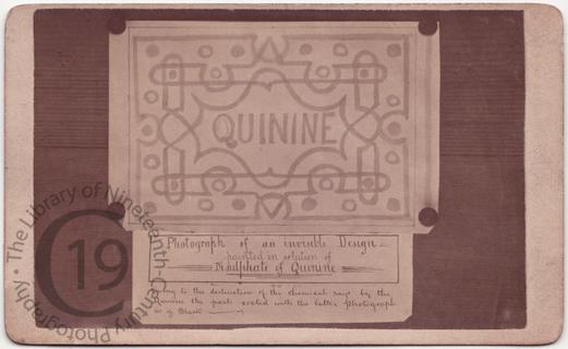Quinine used as invisible ink