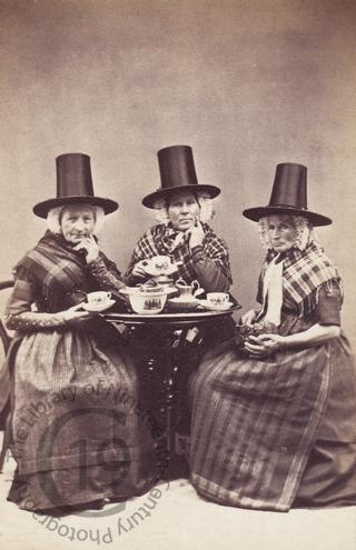 Welsh women drinking tea