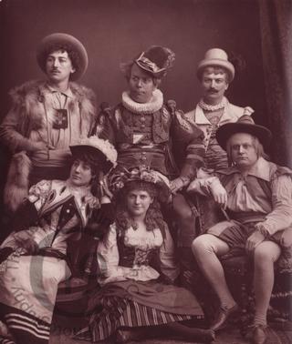 The cast of 'La Mascotte'