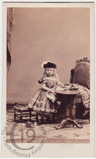 Young girl with toys