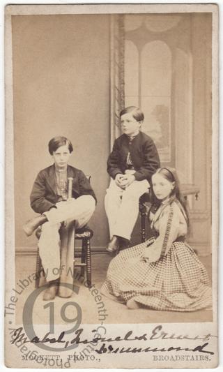 Mabel, Lionel and Ernest Drummond