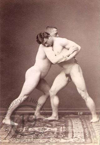 Nude wrestlers