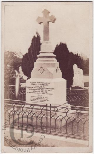 Mary Elizabeth Alban, died 1872