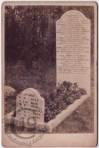 The family grave of John Gannaway