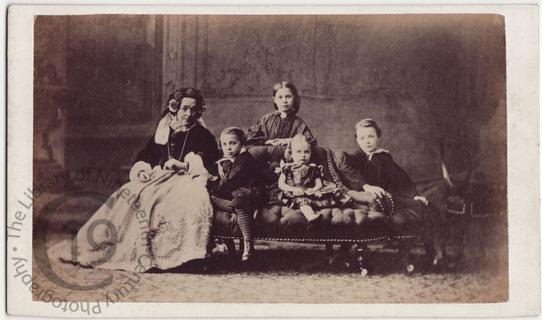 Woman and four children
