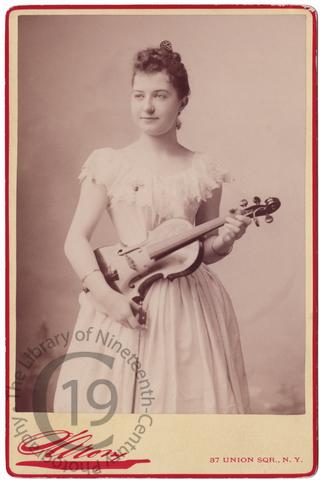 Nettie Carpenter with violin