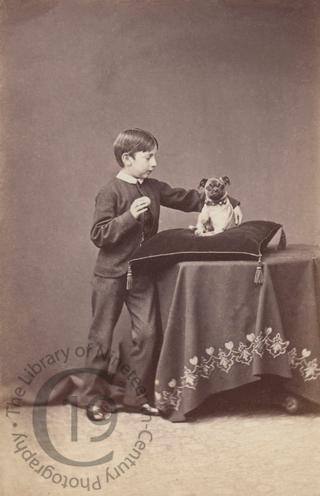 A boy and his dog