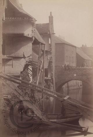 Collapsed houses at King's Lynn