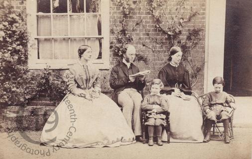 Rev John Frewen Moor and his family