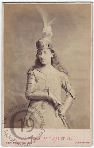 Mrs Rousby as 'Joan of Arc'