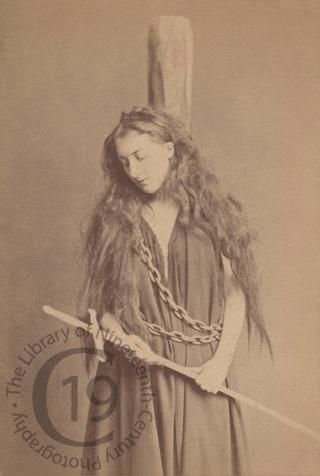 Mrs Rousby as 'Joan of Arc'