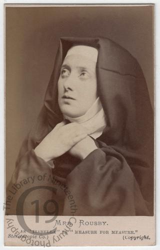 Clara Rousby in 'Measure for Measure'