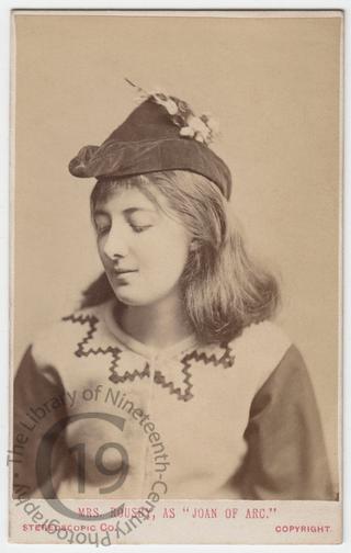 Mrs Rousby as 'Joan of Arc'
