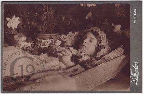 Woman with devotional cards